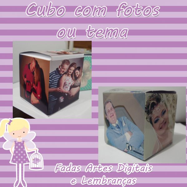 Cubo com fotos